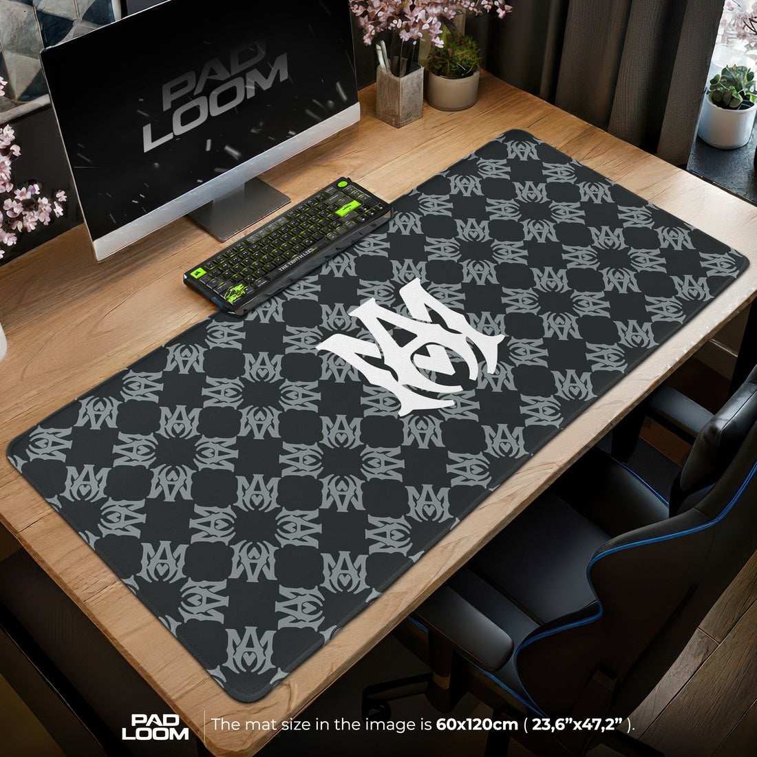 Amiri Mouse Pad - Gothic Emblem Gaming Desk Mat Padloom