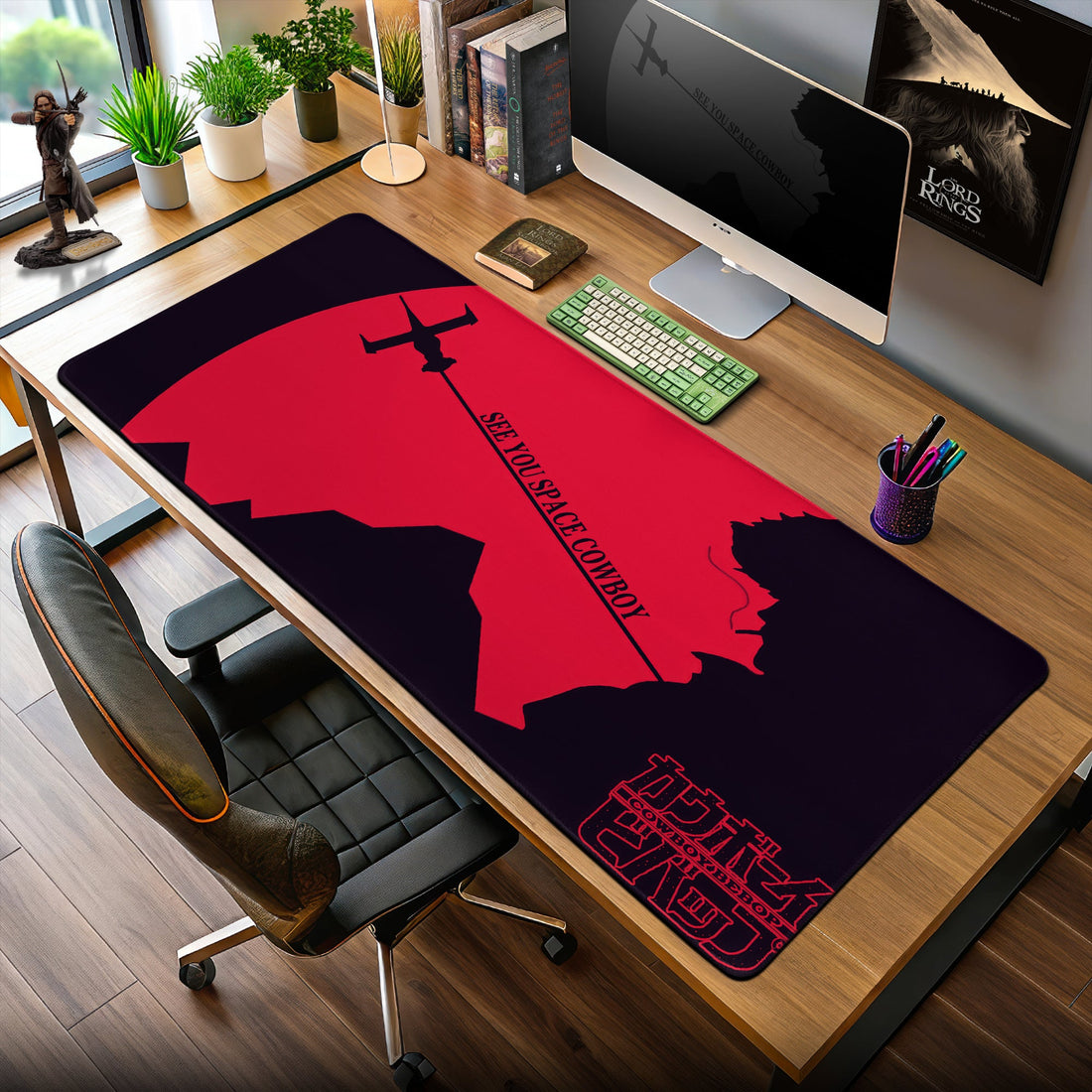 Cowboy Bebop See You Space Cowboy Mouse Pad – Anime Desk Mat Padloom