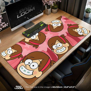 Gravity Falls Mabel Mouse Pad - Smile Squad Anime Desk Mat Padloom