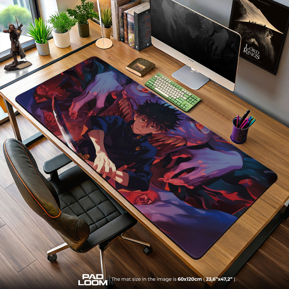 Megumi Fushiguro Mouse Pad - Shadow Summoner Anime Desk Mat Padloom