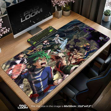 My Hero Academia Mouse Pad - Battle Charge Anime Desk Mat Padloom