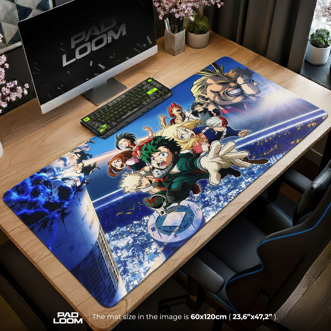 My Hero Academia Mouse Pad - Hero Squad Anime Desk Mat Padloom