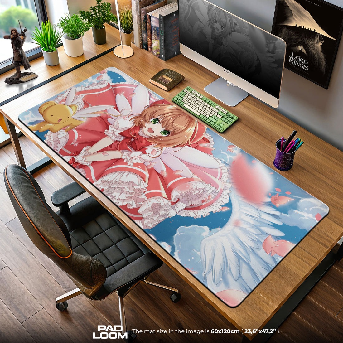 Sakura Kinomoto Mouse Pad - Enchanted Wings Anime Desk Mat Padloom