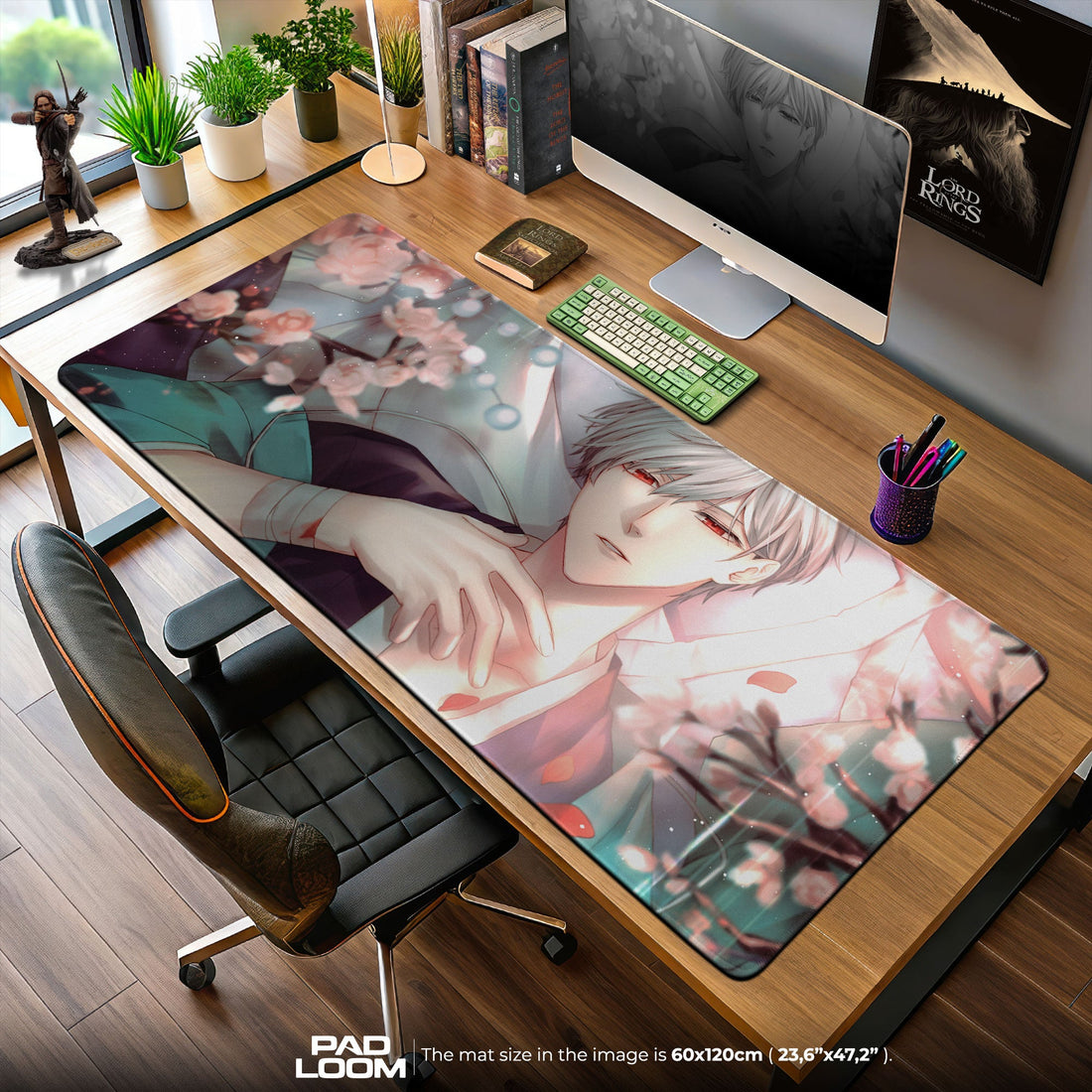 Sanosuke Harada Mouse Pad - Golden Serenity Anime Desk Mat Padloom