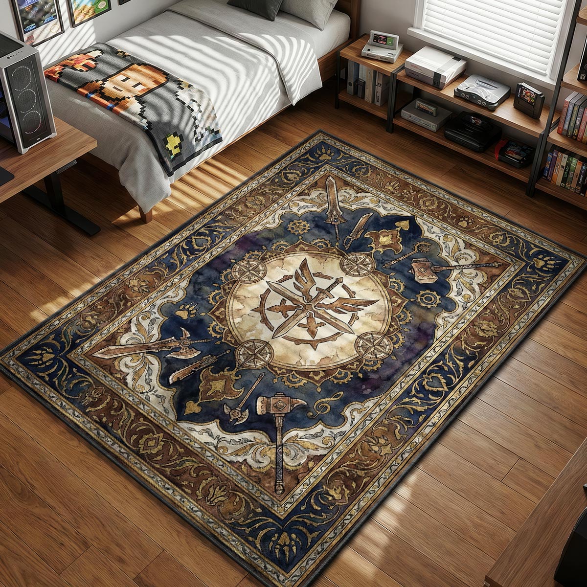 Sapphire Star Arsenal Rug - Monster Hunter Chair Mat – Padloom
