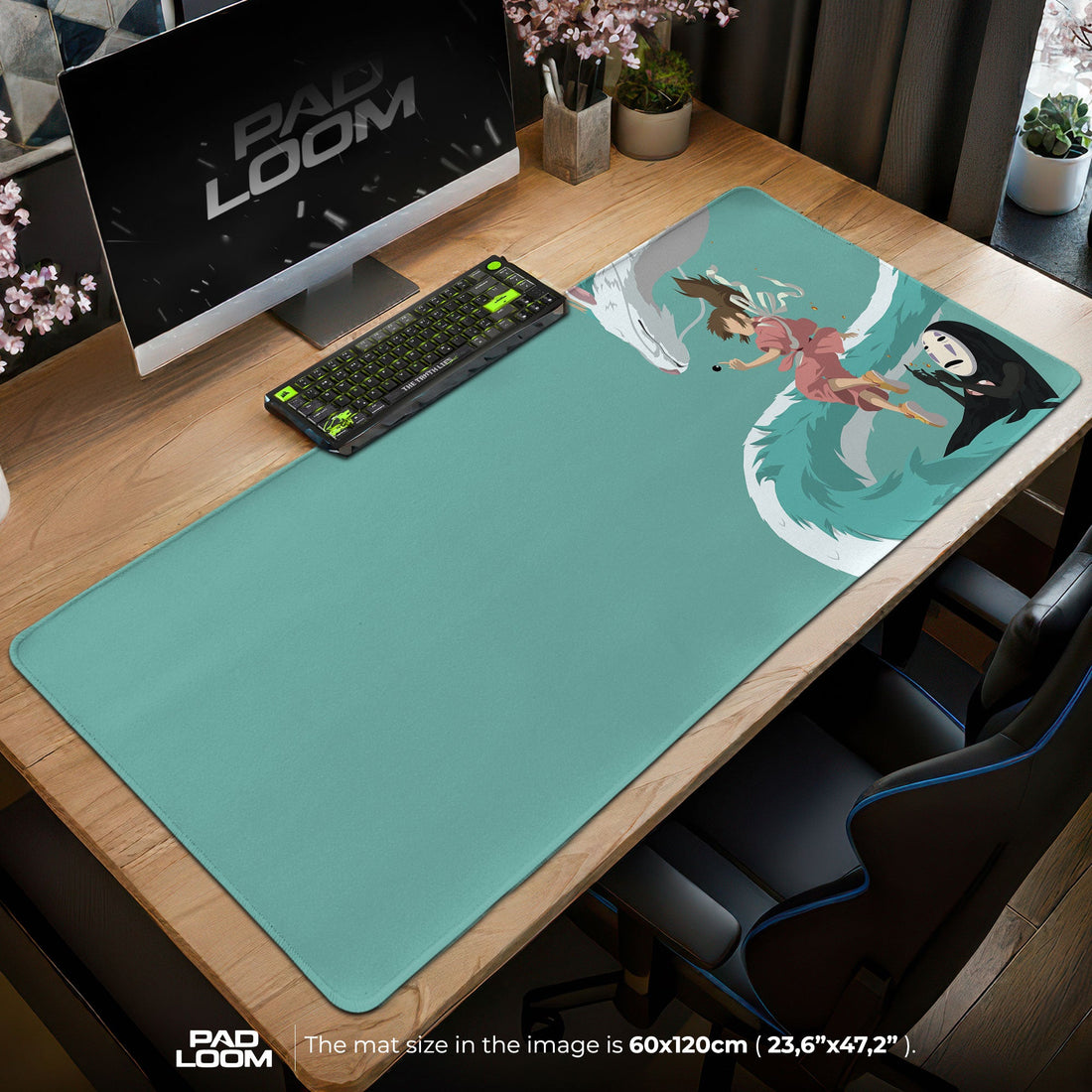 Studio Ghibli Mouse Pad - Spirited Journey Anime Desk Mat Padloom