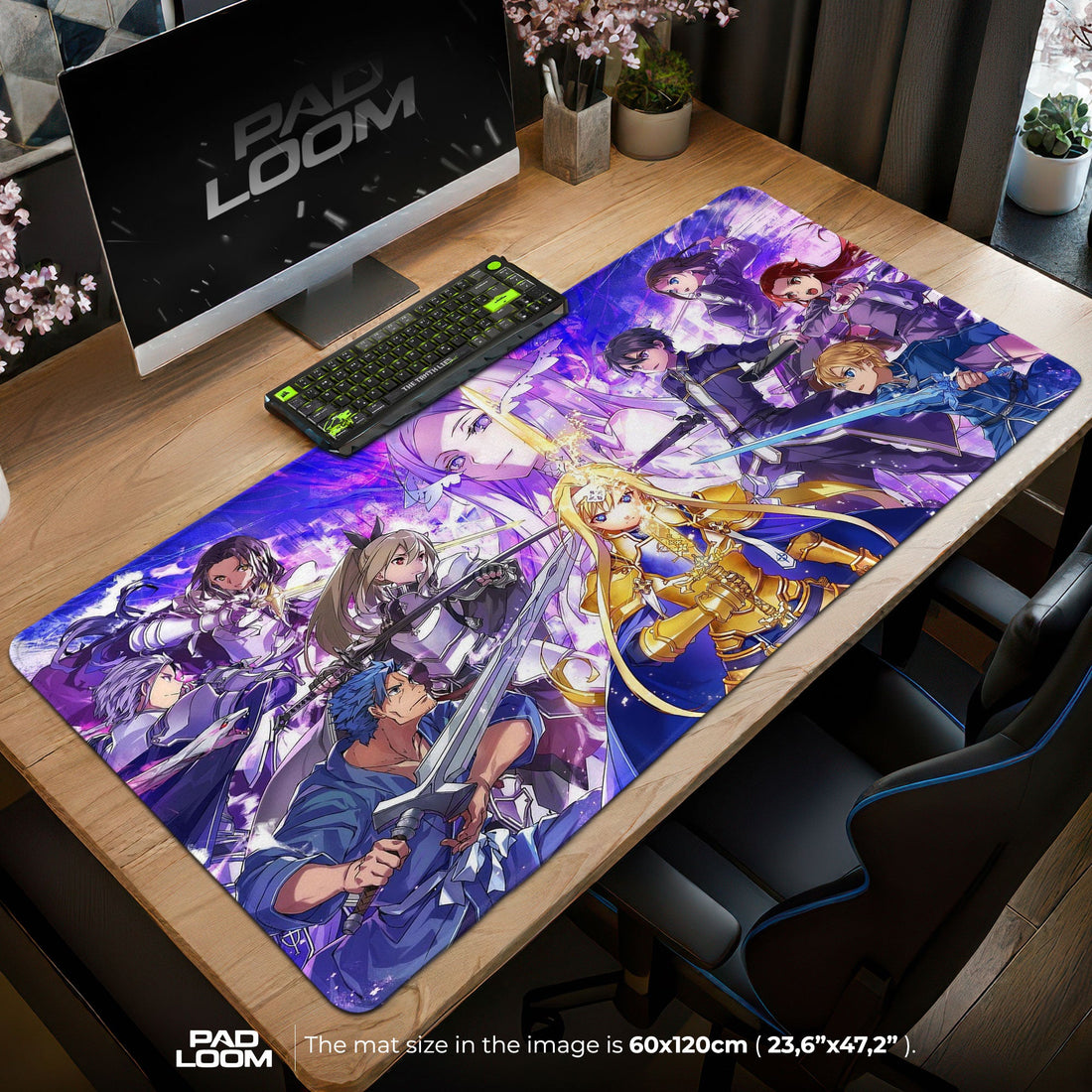 Sword Art Online Mouse Pad - Skybound Heroes Anime Desk Mat Padloom
