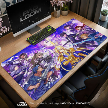 Sword Art Online Mouse Pad - Skybound Heroes Anime Desk Mat Padloom