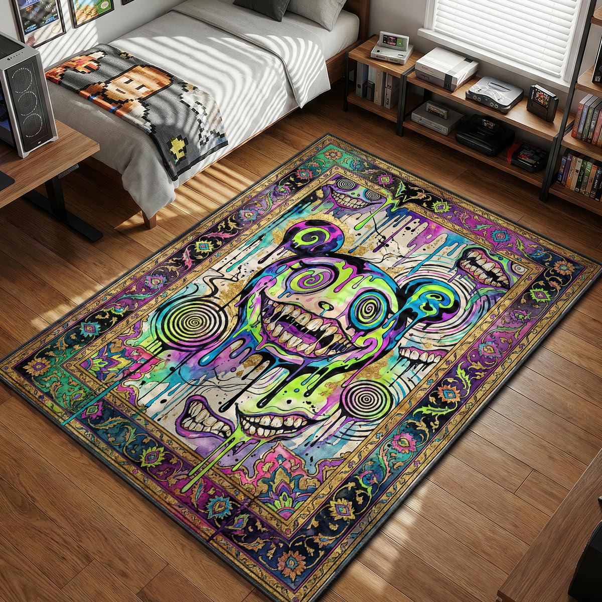 Trippy Melting DOB Rug - Hypebeast Floor Mat – Padloom