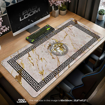 Versace Marble Medusa Mouse Pad - Elegant Desk Mat
