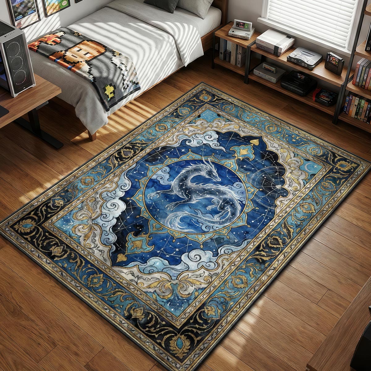 Yomigami Celestial Dragon Rug - Okami Chair Mat | Padloom