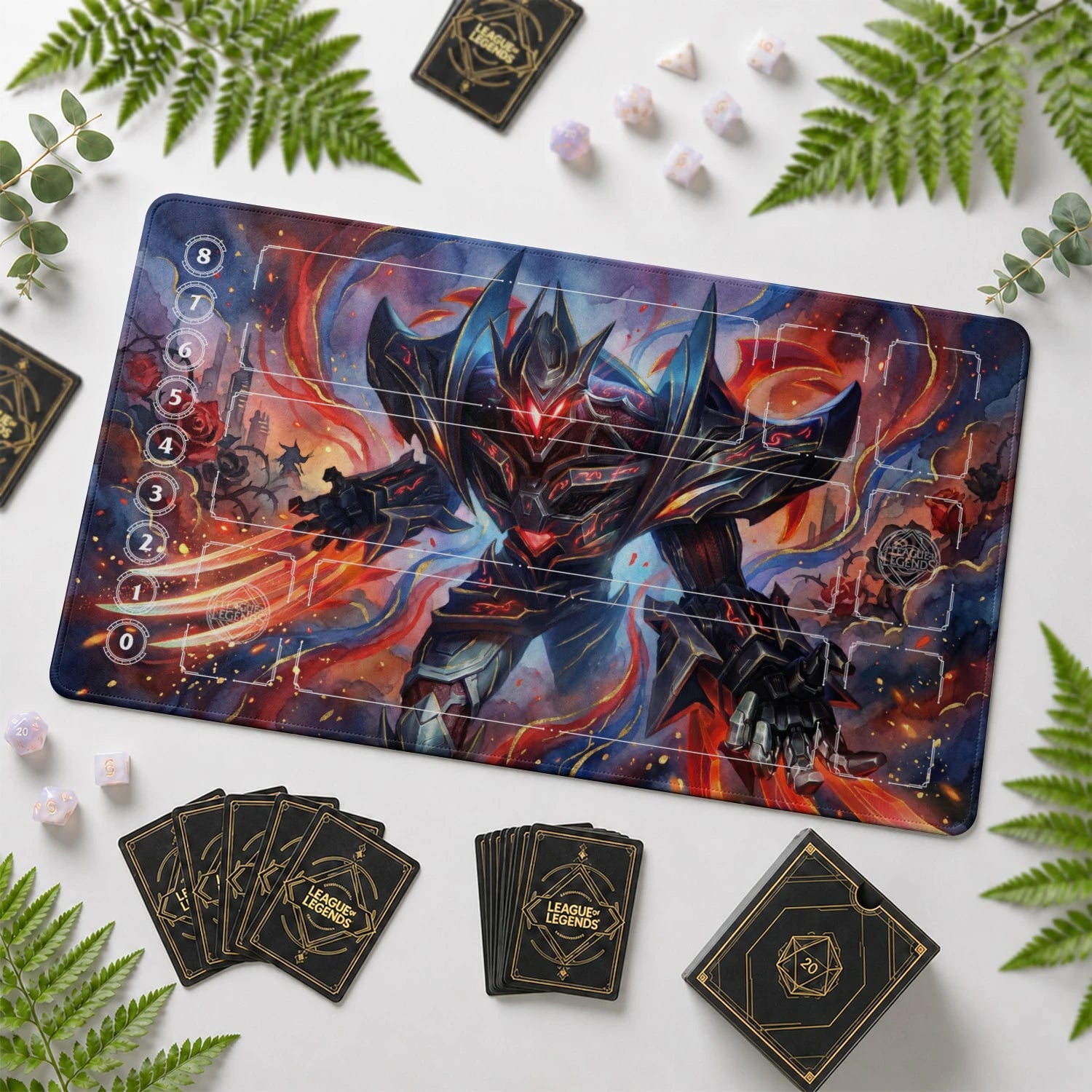 【Playmat】Jarl Vetreiði Zed Crimson Playmat - LoL Riftbound TCG Mat – Padloom
