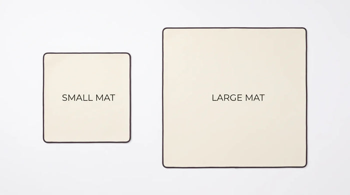 Two square mahjong mats shown at different sizes