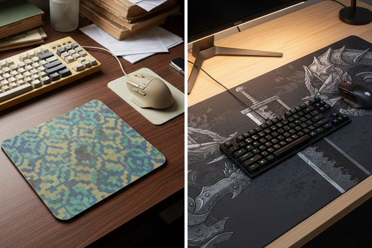 Best Mouse Pad Size Guide For Gaming Work Complete Guide Padloom Padloom Guide Desk Mat Vs Mouse Pad Comparison 