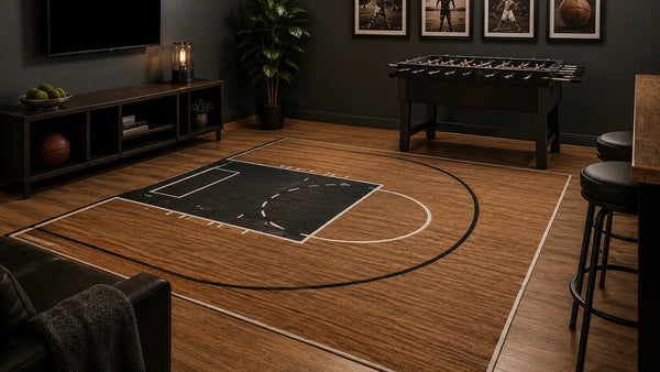 Sneaker and Sports Rugs: Court Graphics, Silhouettes and Scale