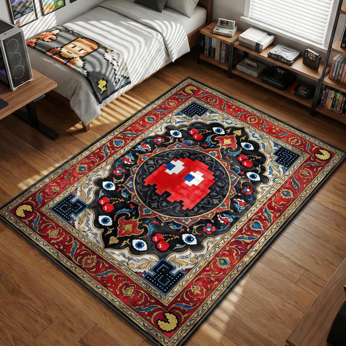 Pac-Man Rugs - Retro Arcade Maze Decor | Padloom