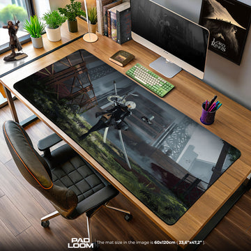 2B Blade Stance Mouse Pad, Anime Nier Gaming Desk Mat
