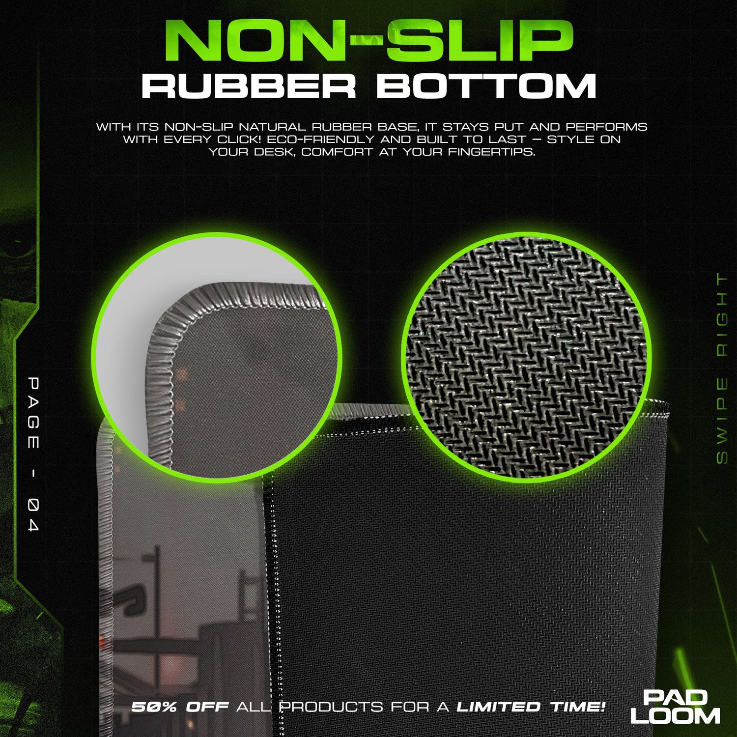 2B Mech Confrontation Mouse Pad, Anime Nier Gaming Desk Mat Padloom