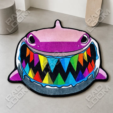 6ix9ine Gooba shaped area rug, die-cut man cave rug