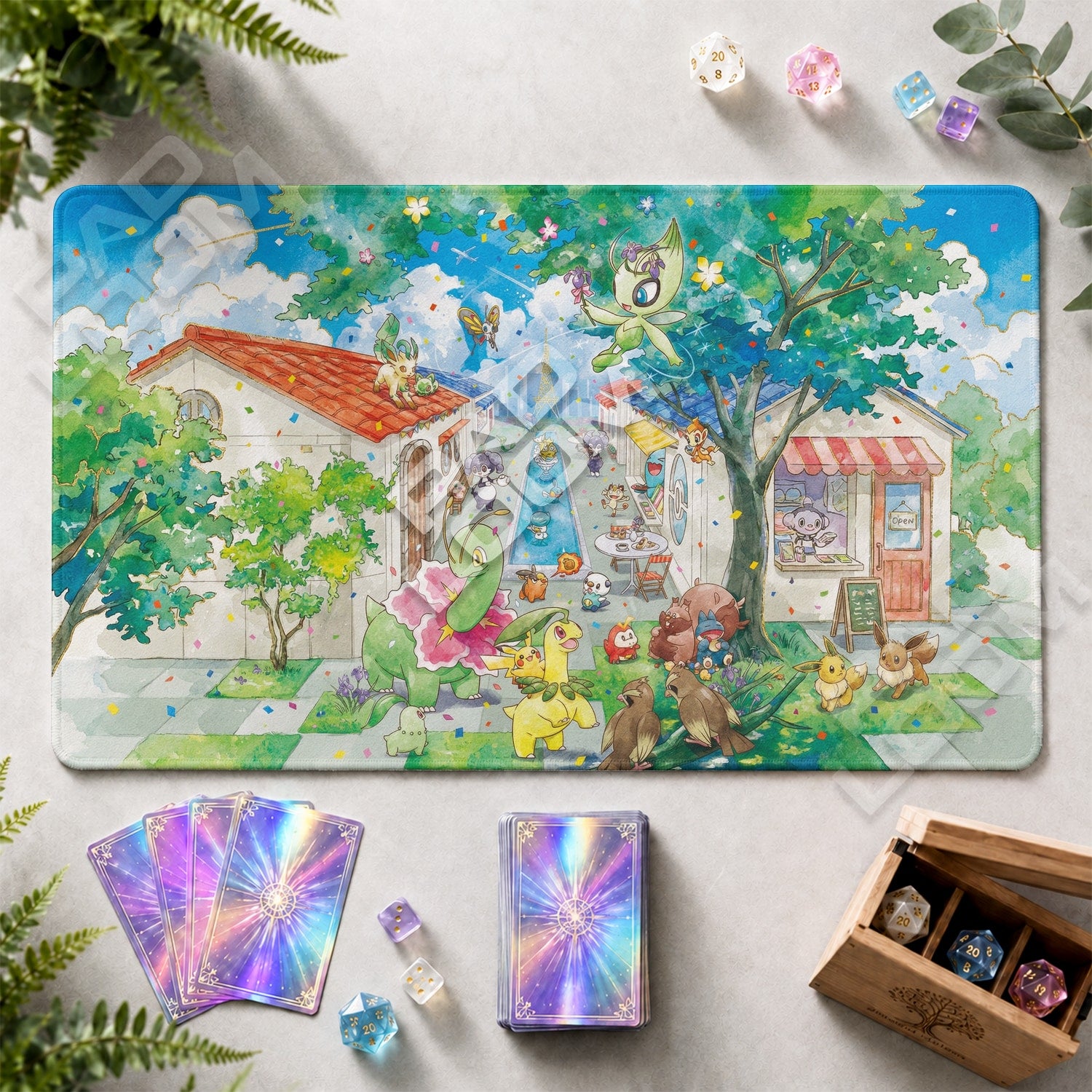Celebi Festival Playmat - Pokemon TCG Mat - view 2