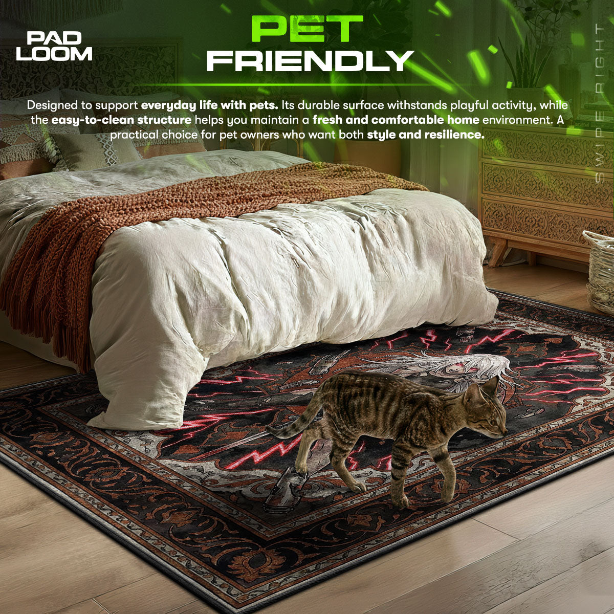 A2 Raserei-Modus Teppich - Nier Automata Stuhlmatte