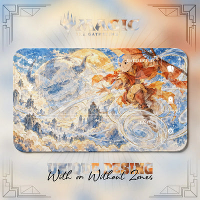 Aang & Appa Sky Avatar Playmat - MTG Magic Mat