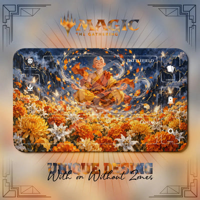 Aang Marigold Avatar Playmat - MTG Magic Mat