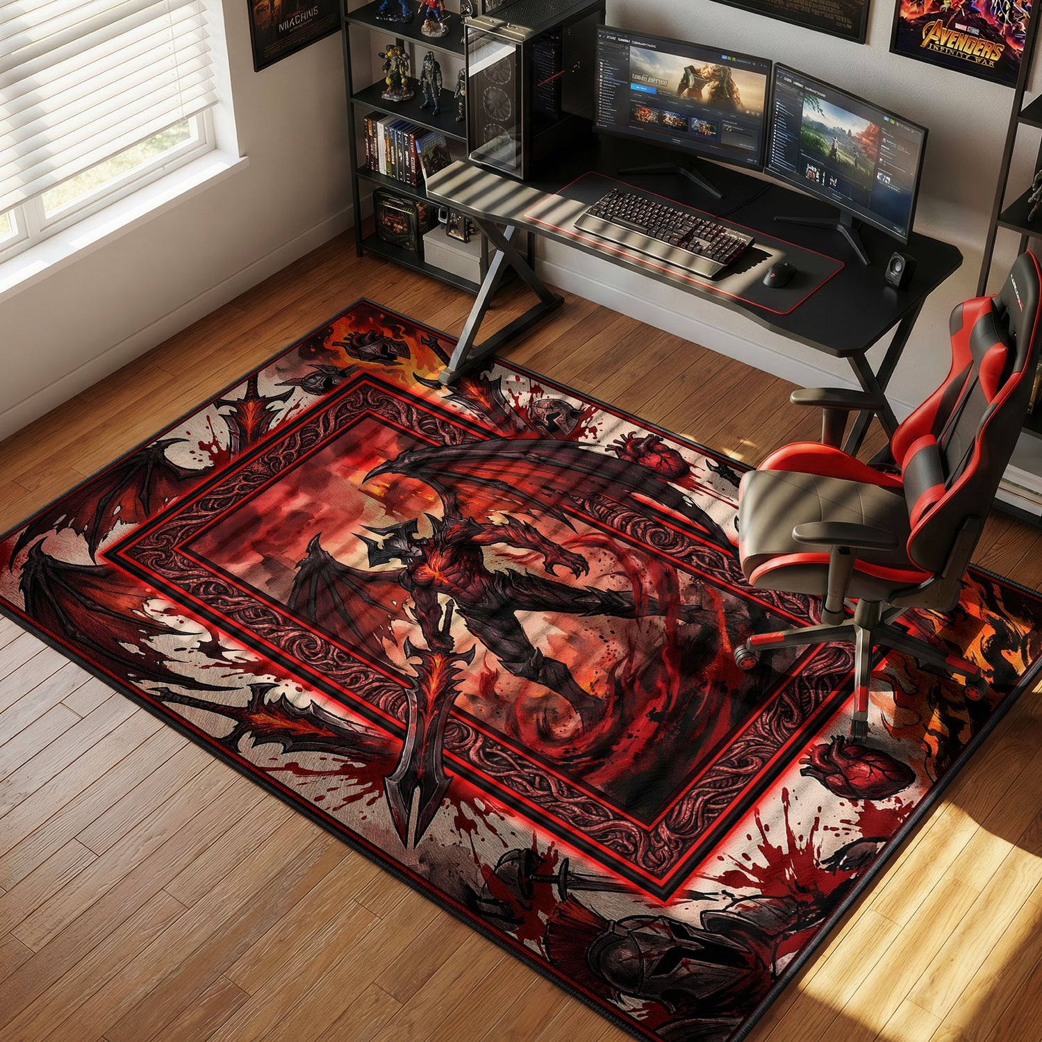 Aatrox World Ender Rug - League of Legends Chair Mat