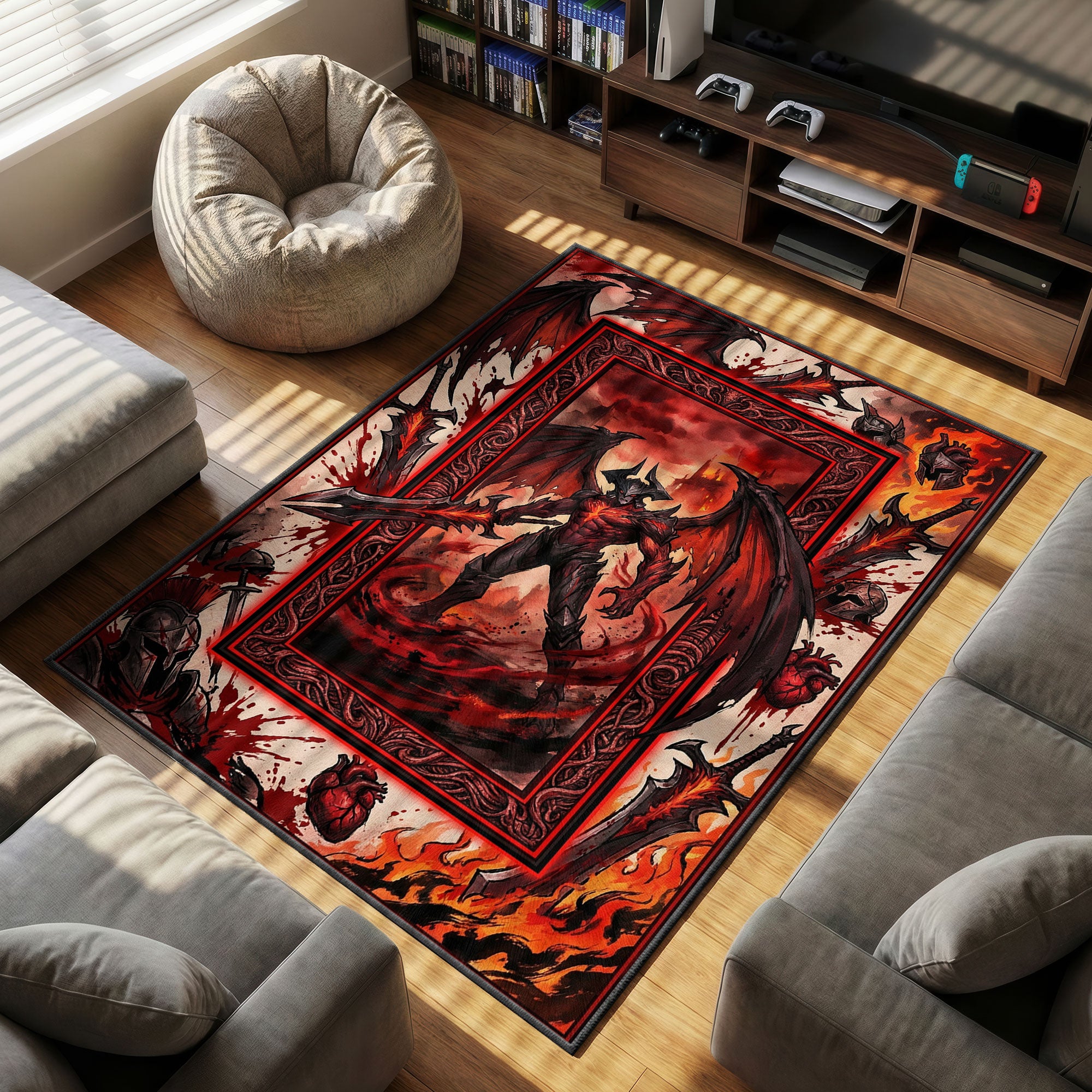 Aatrox World Ender Rug - League of Legends Chair Mat