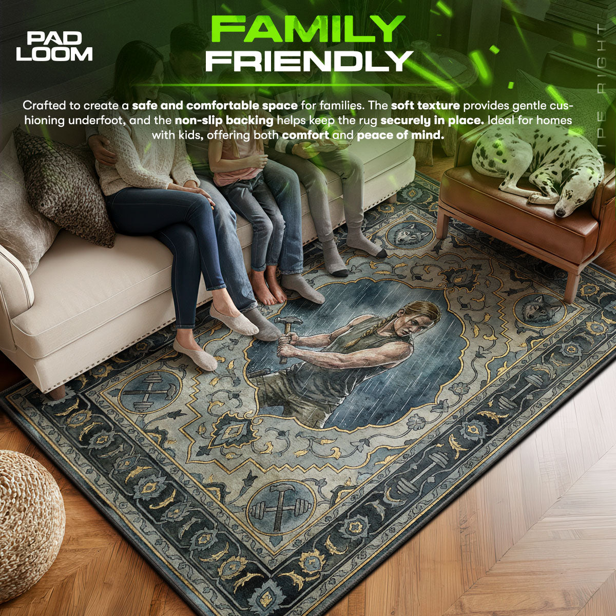 Abby Hammer Storm Rug - The Last of Us Part II Chair Mat