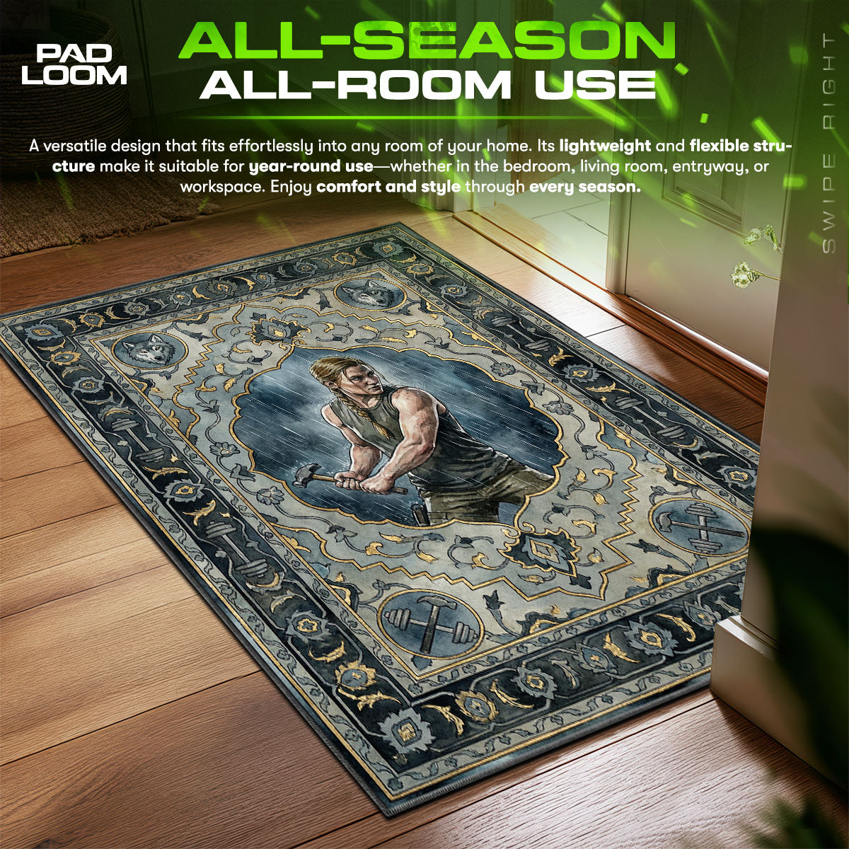 Abby Hammer Storm Rug - The Last of Us Part II Chair Mat