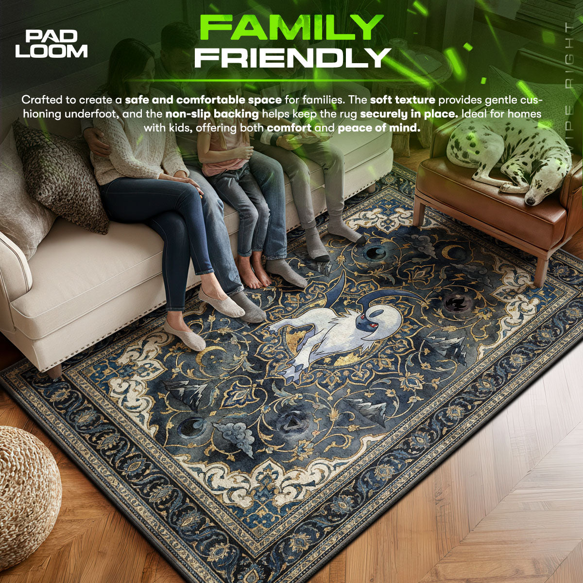 Absol area rug showing full Pokemon artwork