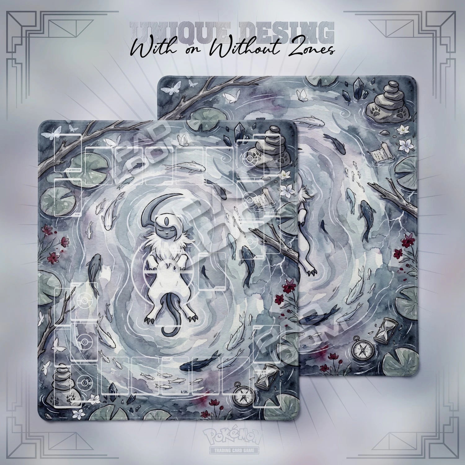 Absol Eclipse Playmat - 2 Player Pokemon TCG Mat