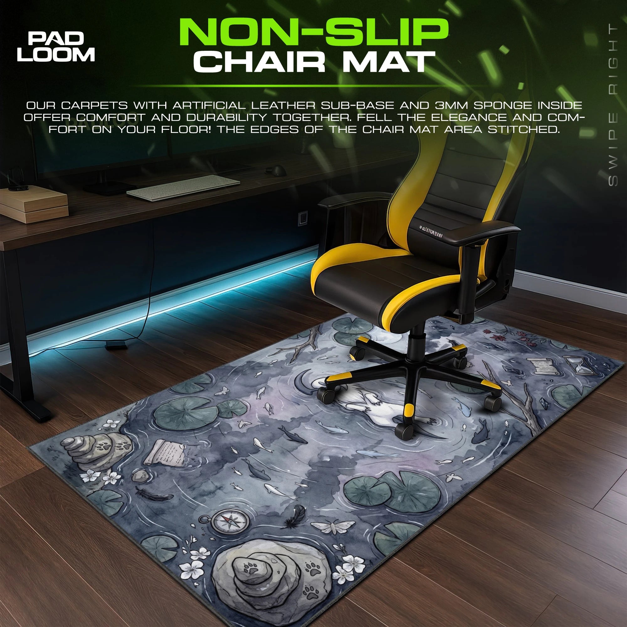 Absol Moonlit Pond Mouse Pad - Pokemon Desk Mat