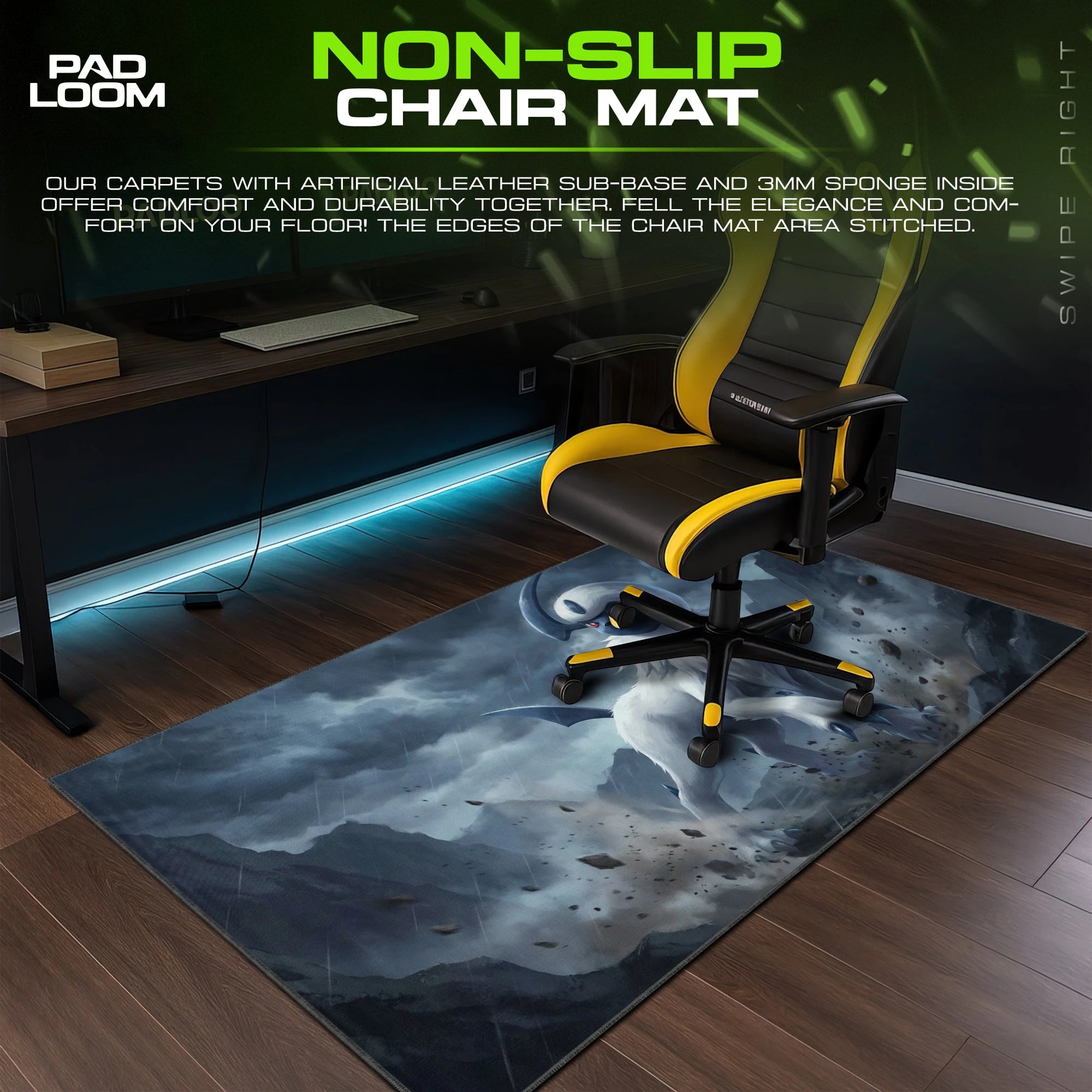 Absol Storm Omen Mouse Pad - Pokémon Desk Mat