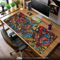 Abstract Swirl Layers Mouse Pad, Artistic Gamer Desk Mat Padloom