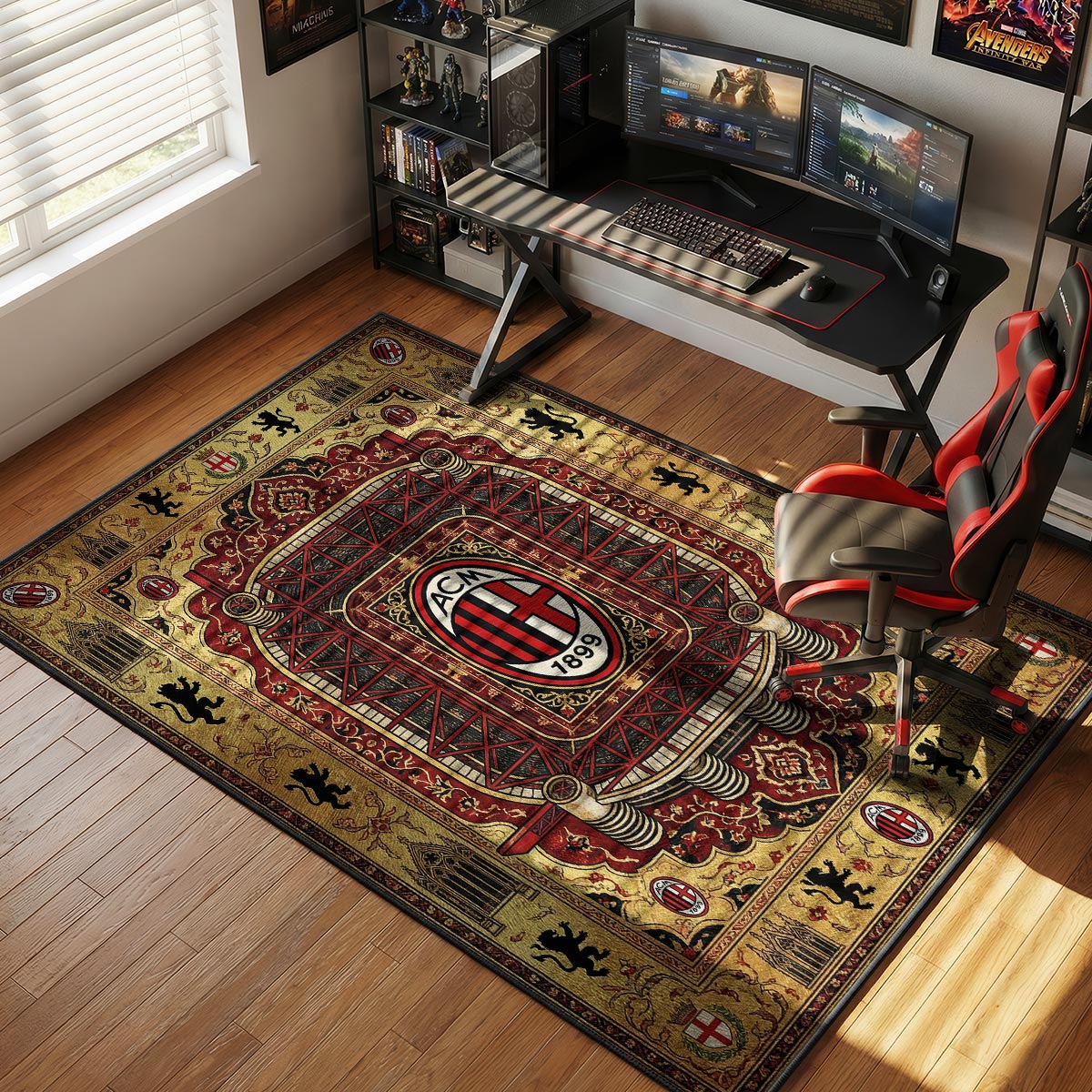 AC Milan San Siro Football rug — main product view