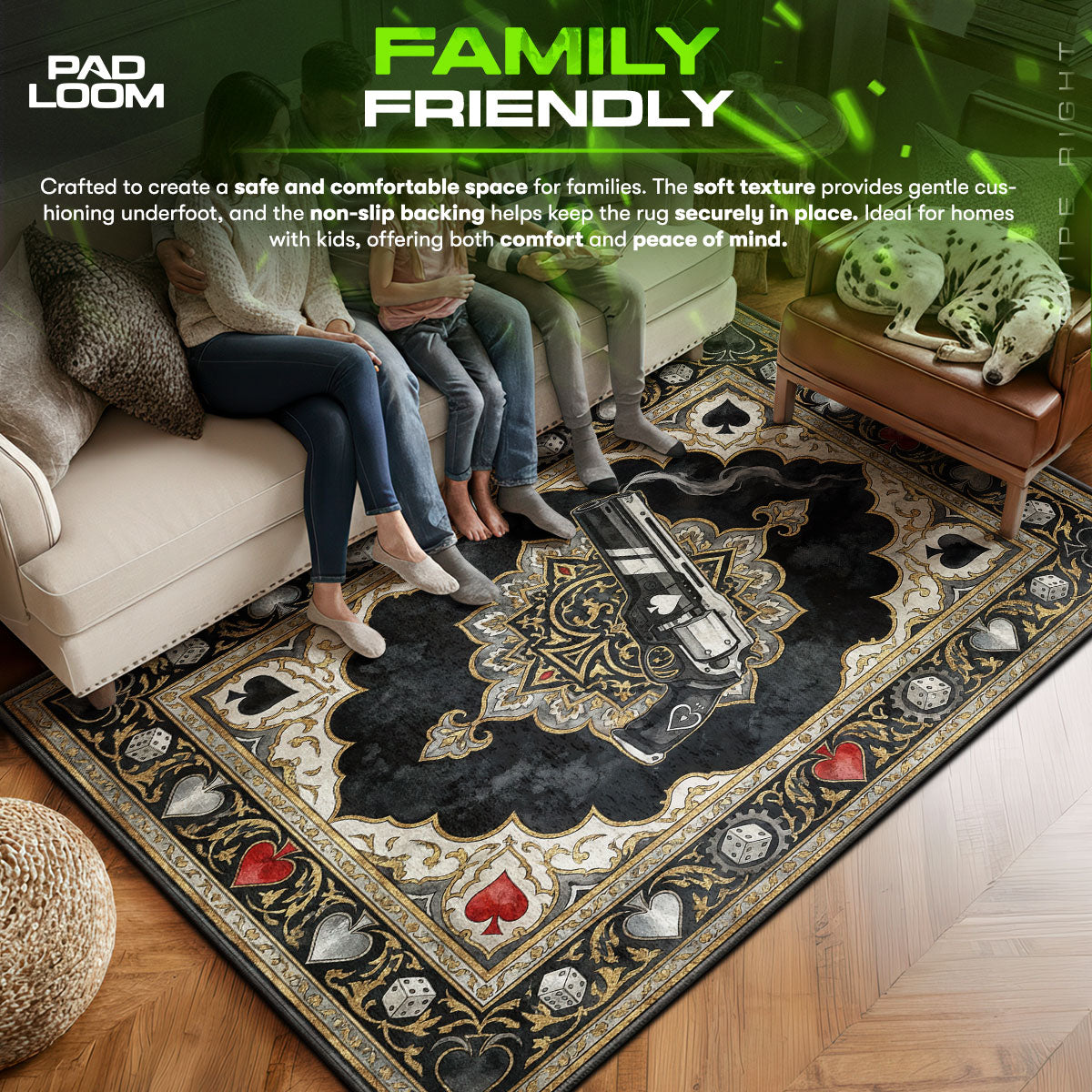 Ace of Spades Exotic Rug - Destiny 2 Chair Mat