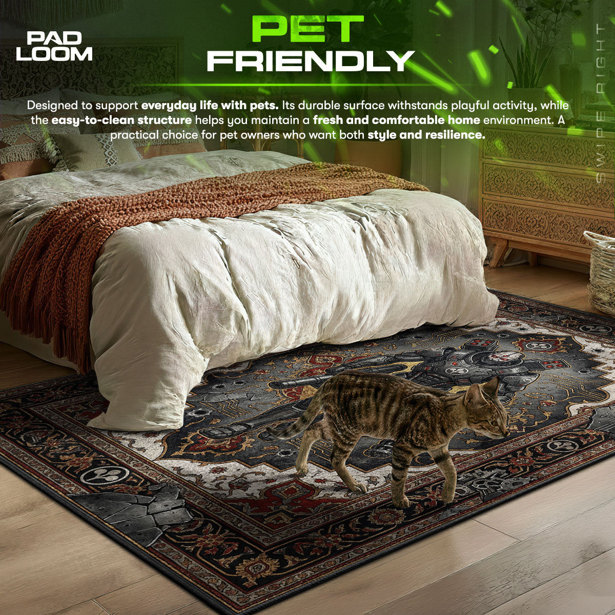 Adam Smasher Arasaka Teppich - Cyberpunk 2077 Stuhlunterlage