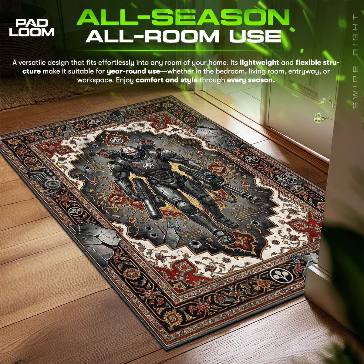 Adam Smasher Arasaka Teppich - Cyberpunk 2077 Stuhlunterlage