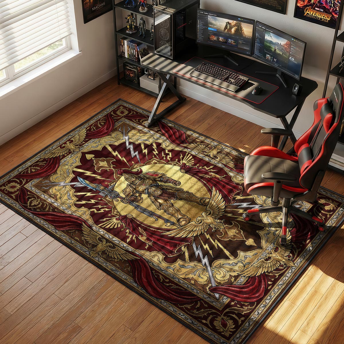 Adeptus Custodes Golden Guard Rug - Warhammer 40k Chair Mat