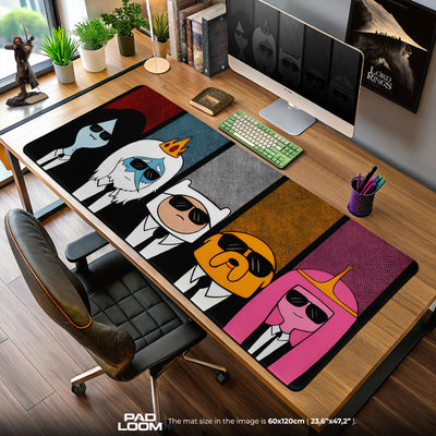 Adventure Time Cool Crew Mouse Pad, Cartoon Gaming Desk Mat