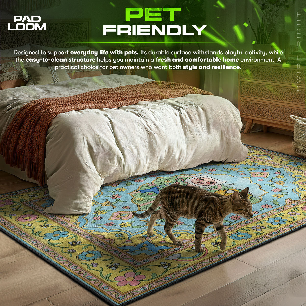 Detailed close-up of Adventure rug pattern