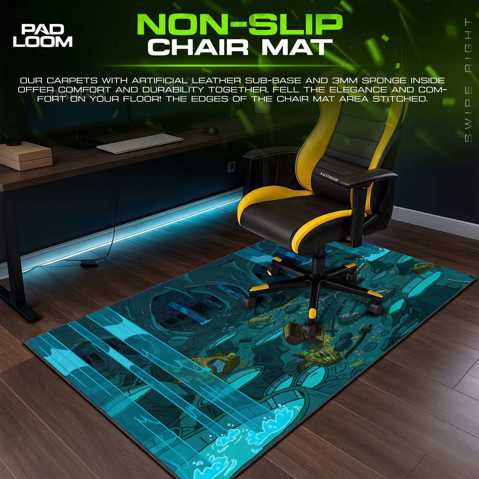 Adventure Time – Hidden Dungeon Mouse Pad, Cartoon Gaming Desk Mat