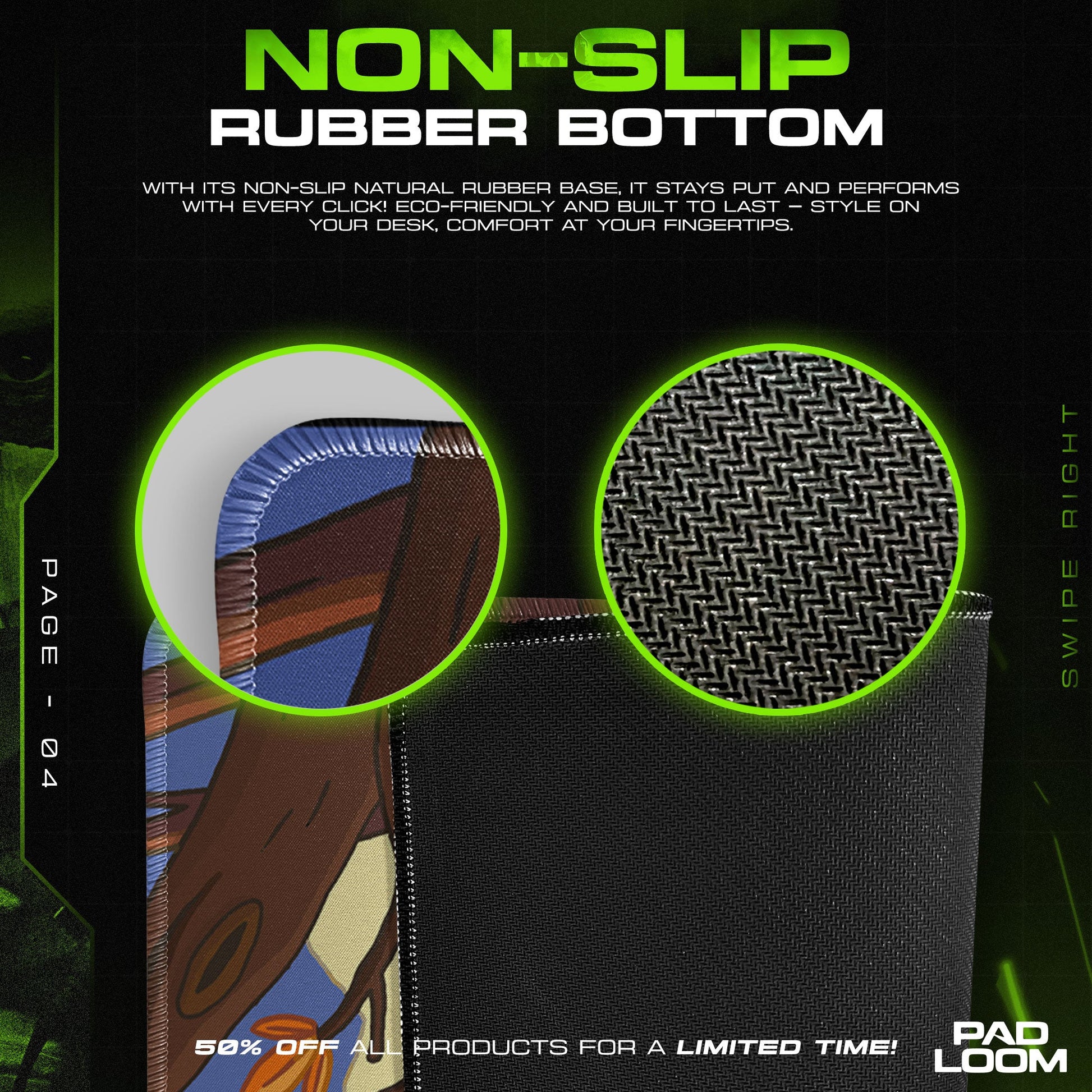 Adventure Time Mouse Pad - Autumn Kingdom Desk Mat Padloom