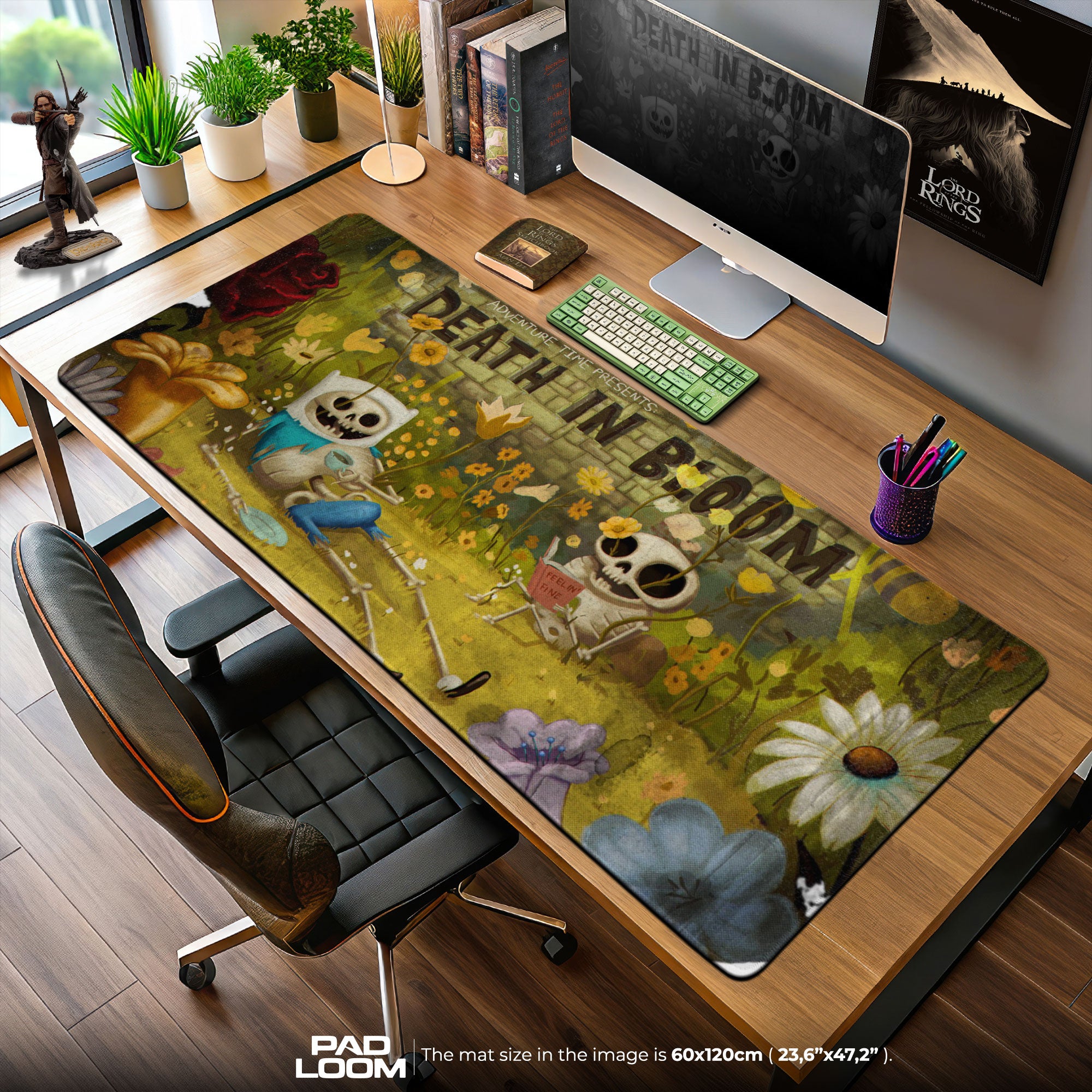 Adventure Time Mouse Pad – Death in Bloom Floral Design