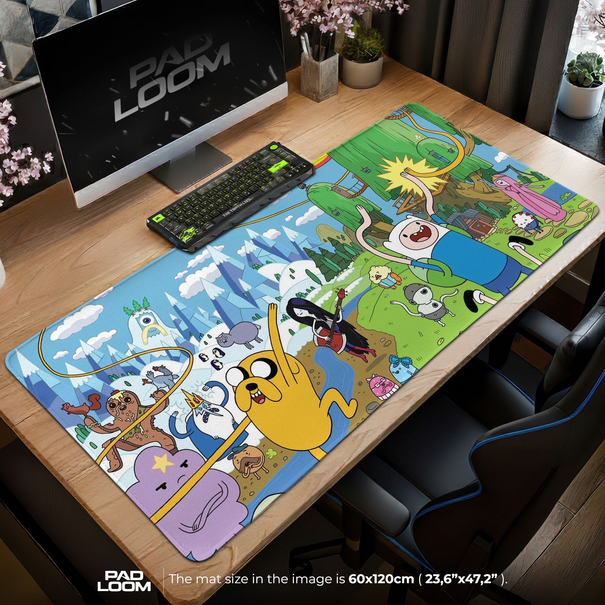 Adventure Time Mouse Pad - Land of Ooo Desk Mat Padloom