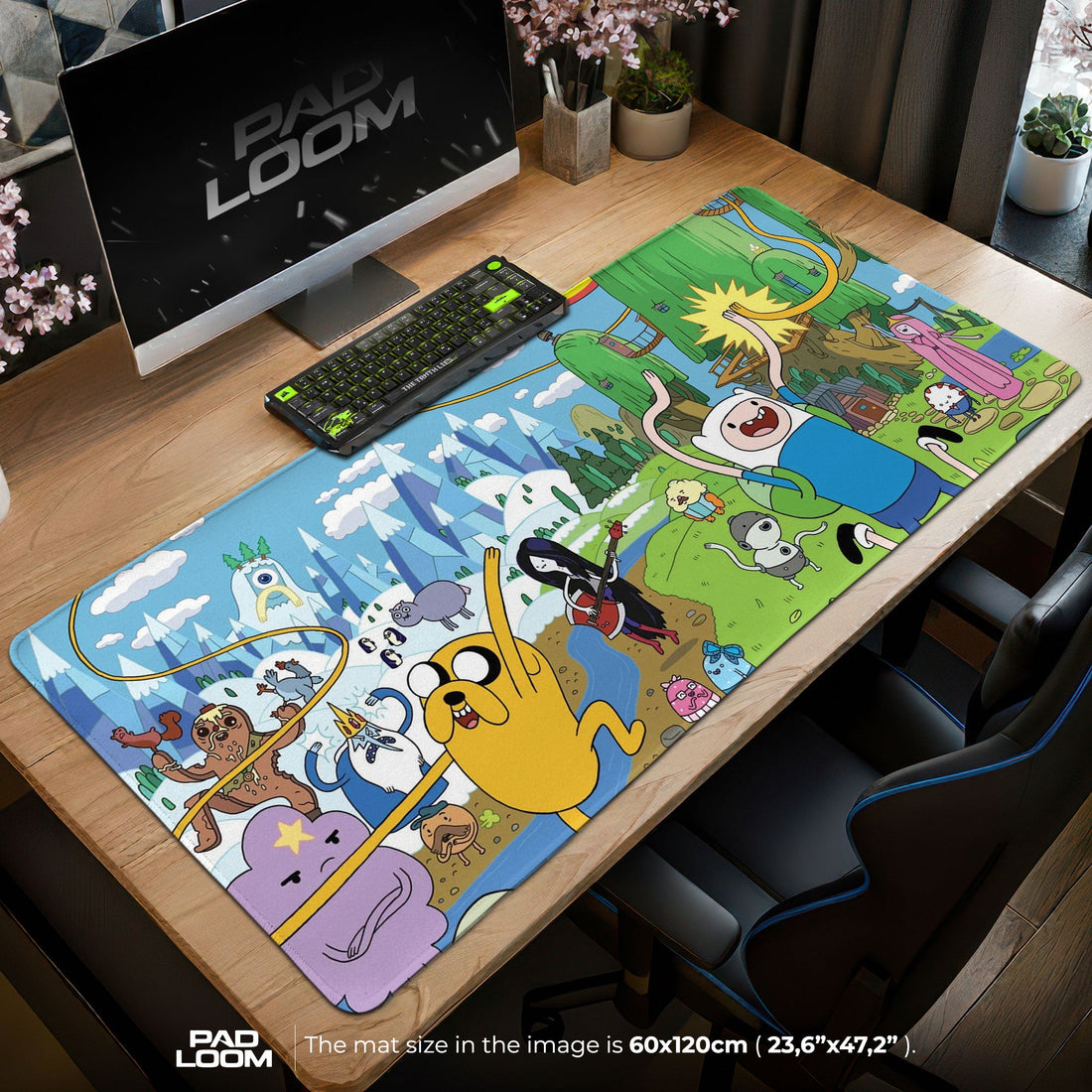 Adventure Time Mouse Pad - Land of Ooo Desk Mat Padloom