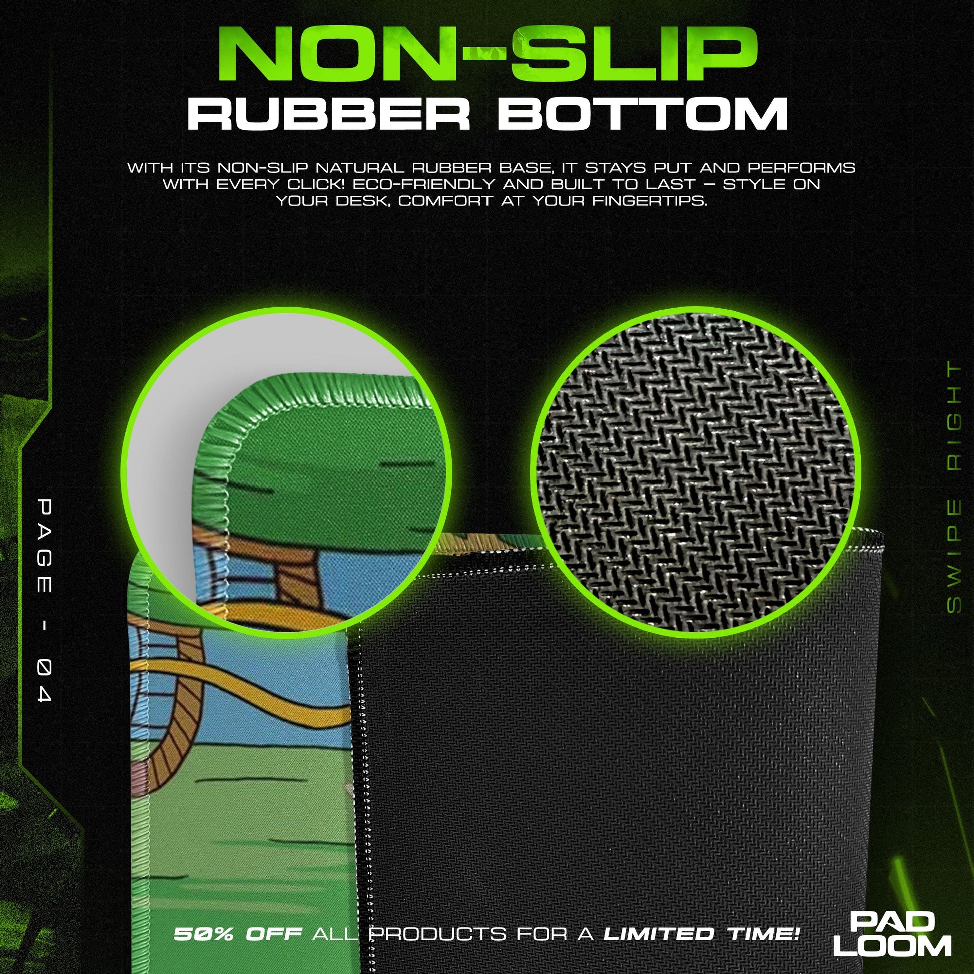 Adventure Time Mouse Pad - Land of Ooo Desk Mat Padloom