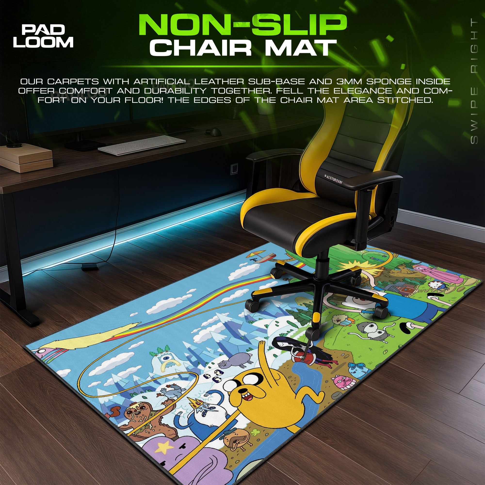 Adventure Time Mouse Pad - Land of Ooo Desk Mat Padloom